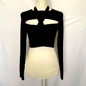 Black Multi Tie Sexy Top